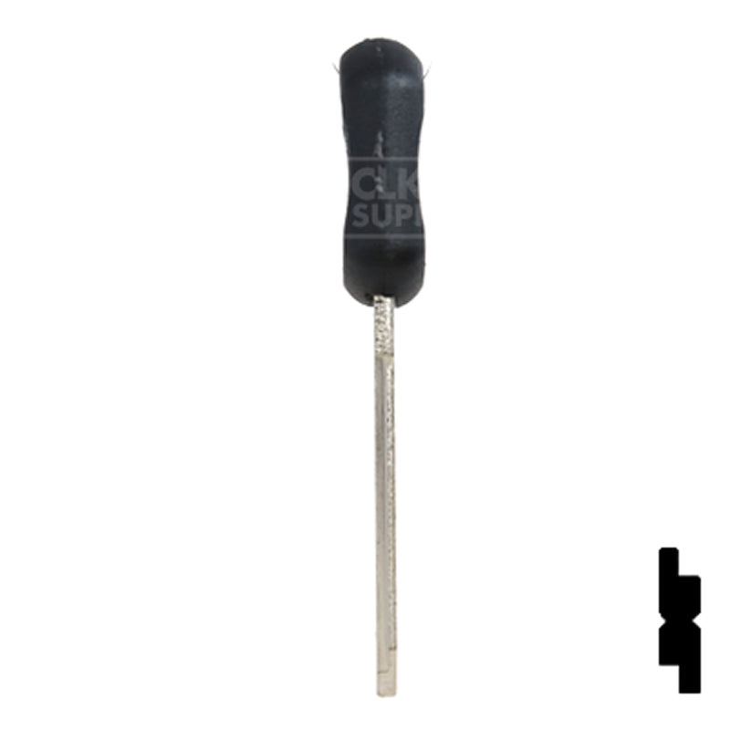 Uncut Plastic Head Key Blank | GM | B92P Automotive Key JMA USA
