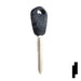 Uncut Plastic Head Key Blank | Honda, Acura | HD101, X208 Automotive Key JMA USA