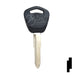 Uncut Plastic Head Key Blank | Honda, Acura | HD101, X208 Automotive Key JMA USA