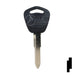 Uncut Plastic Head Key Blank | Honda, Acura | HD101, X208 Automotive Key JMA USA