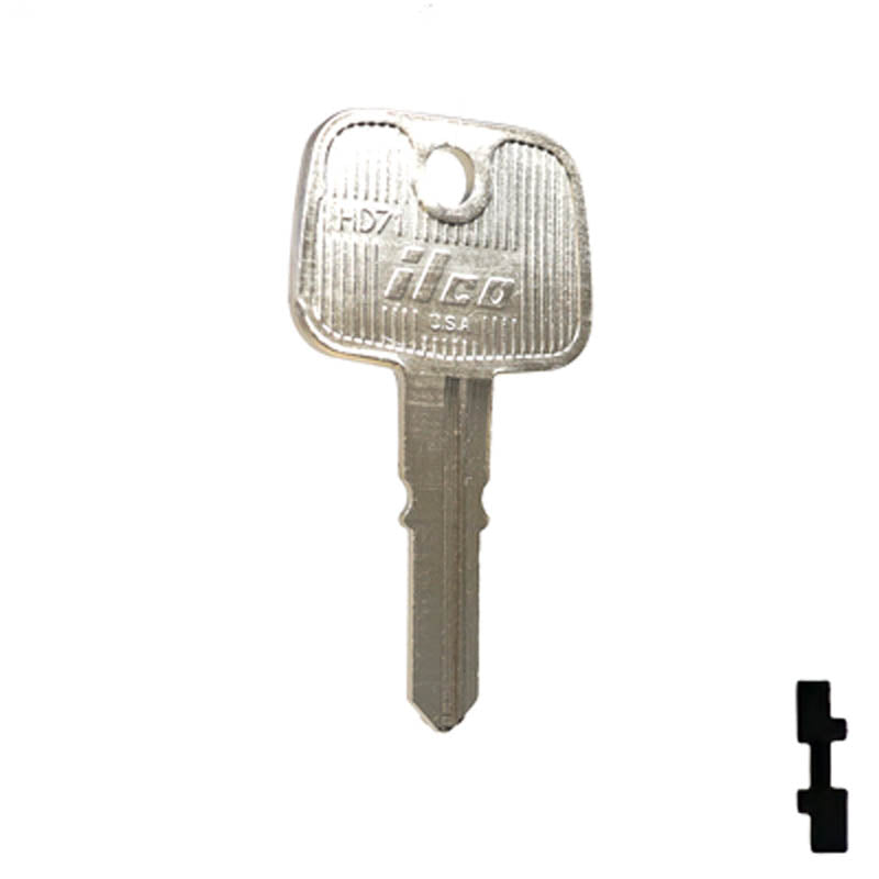 Uncut Plastic Head Key Blank | Honda | HD71 Automotive Key JMA USA