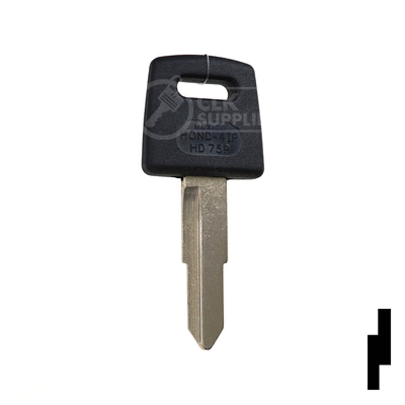 Uncut Plastic Head Key Blank | Honda |  X138-P, HD75-P Automotive Key JMA USA