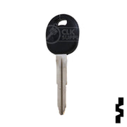 Uncut Plastic Head Key Blank | Hyundai | X232-P, HY12-P Automotive Key JMA USA