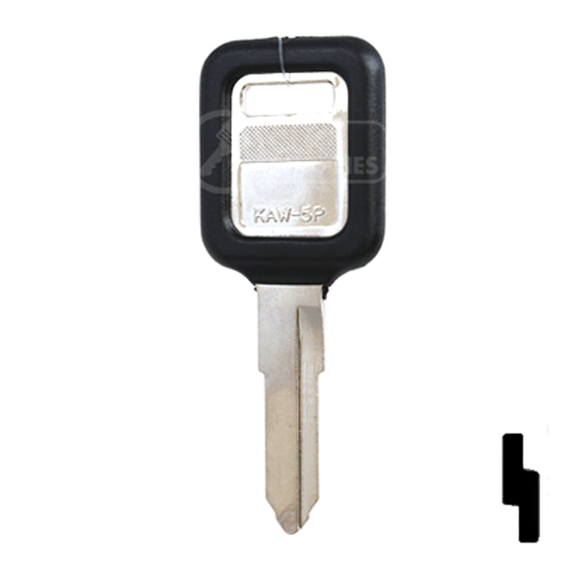 Uncut Plastic Head Key Blank | Kawasaki | KAW-5.P Automotive Key JMA USA