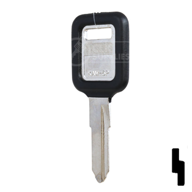 Uncut Plastic Head Key Blank | Kawasaki | KAW-5.P Automotive Key JMA USA