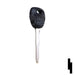 Uncut Plastic Head Key Blank | Mitsubishi | MIT15AP, MIT-15.P Automotive Key JMA USA