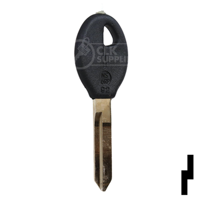 Uncut Plastic Head Key Blank | Nissan | DA32P, DAT-19.P Automotive Key JMA USA