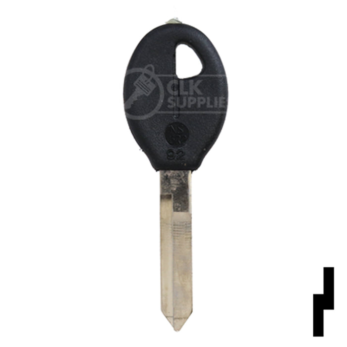 Uncut Plastic Head Key Blank | Nissan | DA32P, DAT-19.P Automotive Key JMA USA