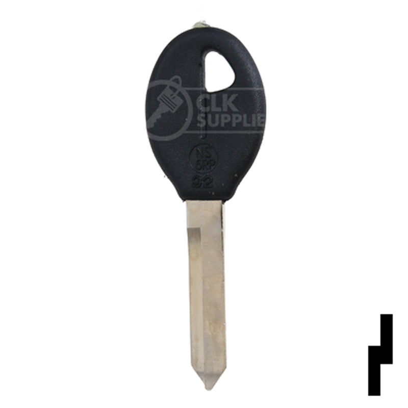 Uncut Plastic Head Key Blank | Nissan | DA32P, DAT-19.P Automotive Key JMA USA