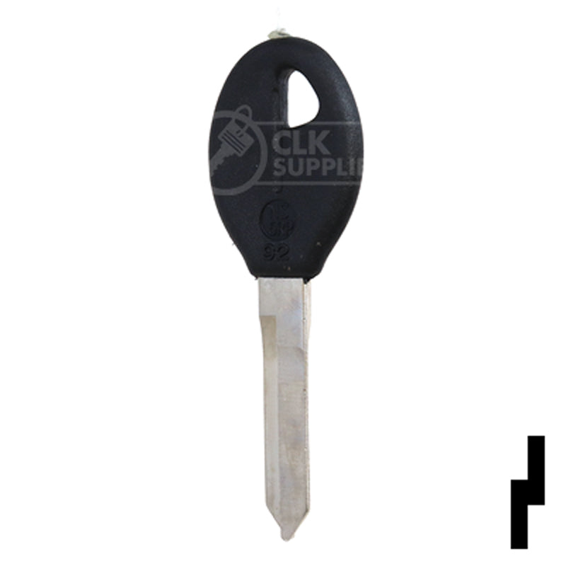 Uncut Plastic Head Key Blank | Nissan | DA32P, DAT-19.P Automotive Key JMA USA
