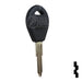 Uncut Plastic Head Key Blank | Nissan | DA38P, DAT-10.P Automotive Key JMA USA