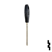 Uncut Plastic Head Key Blank | Nissan | X237-P,  DA34-P Automotive Key JMA USA