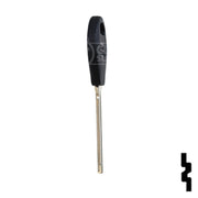 Uncut Plastic Head Key Blank | Nissan | X237-P,  DA34-P Automotive Key JMA USA