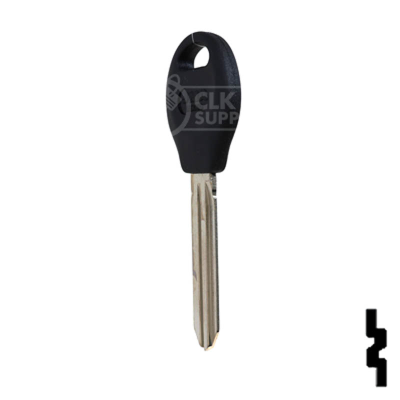 Uncut Plastic Head Key Blank | Nissan | X237-P,  DA34-P Automotive Key JMA USA