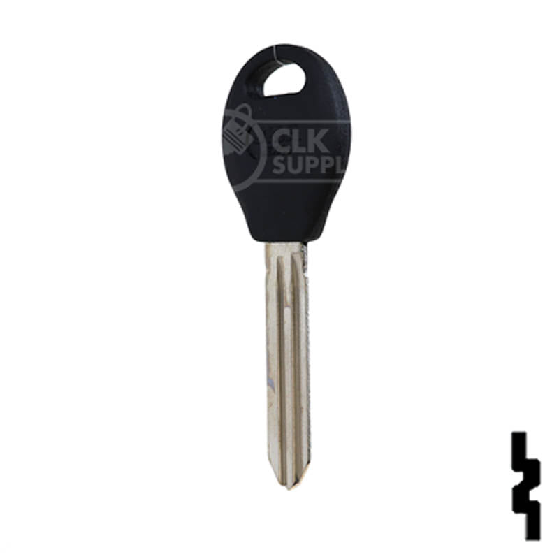 Uncut Plastic Head Key Blank | Nissan | X237-P,  DA34-P Automotive Key JMA USA