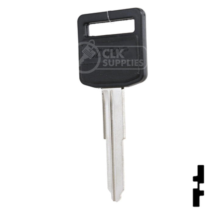 Uncut Plastic Head Key Blank | Suzuki and Kawasaki | SZ14RAP-SI Automotive Key Ilco