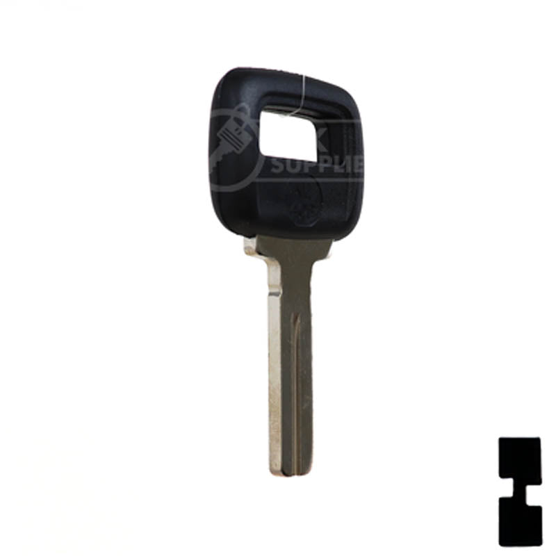 Uncut Plastic Head Key Blank | Volvo | S66NN-P Automotive Key JMA USA