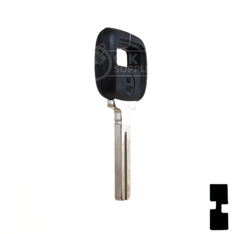 Uncut Plastic Head Key Blank | Volvo | S66NN-P Automotive Key JMA USA