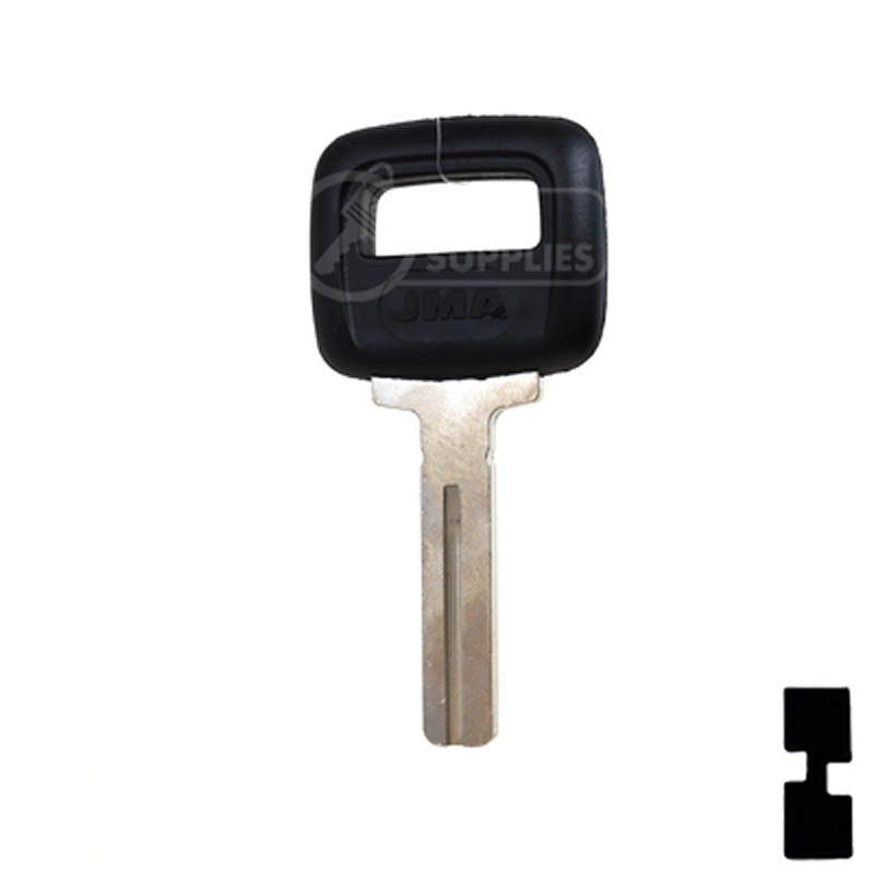 Uncut Plastic Head Key Blank | Volvo | S66NN-P Automotive Key JMA USA