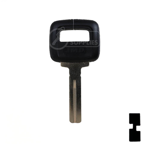 Uncut Plastic Head Key Blank | Volvo | S66NN-P Automotive Key JMA USA