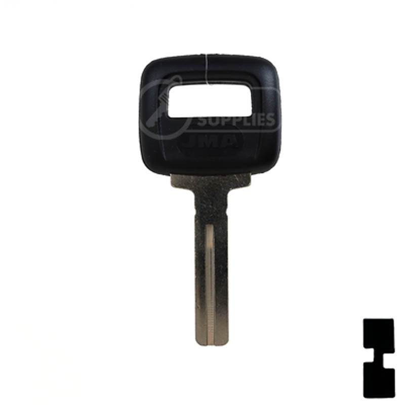 Uncut Plastic Head Key Blank | Volvo | S66NN-P Automotive Key JMA USA
