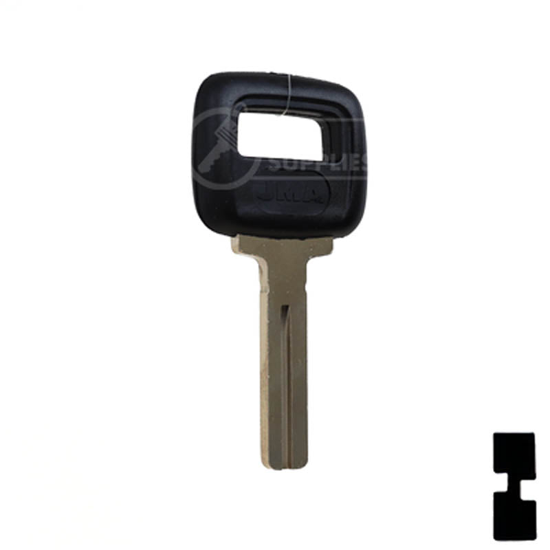 Uncut Plastic Head Key Blank | Volvo | S66NN-P Automotive Key JMA USA