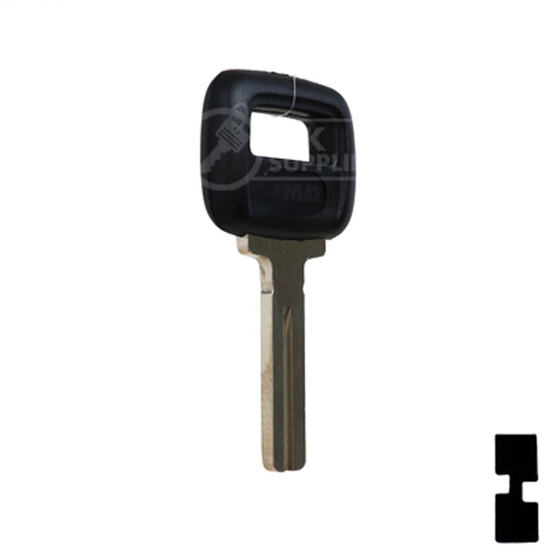 Uncut Plastic Head Key Blank | Volvo | S66NN-P Automotive Key JMA USA
