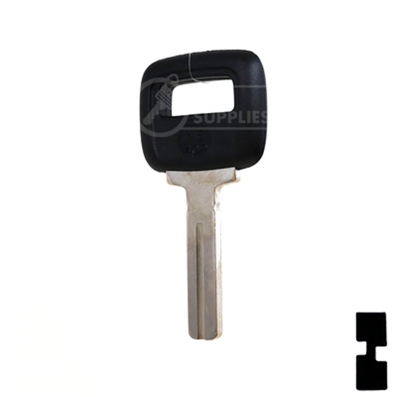 Uncut Plastic Head Key Blank | Volvo | S66NN-P Automotive Key JMA USA