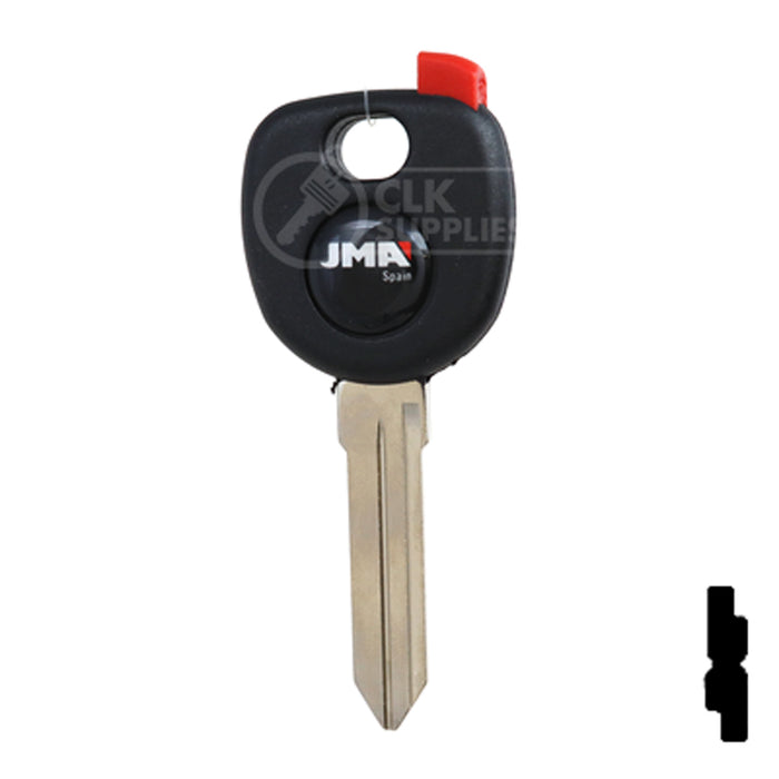 Uncut Plastic Head Transponder Key Shell | Chevrolet | TP00GM-30-P Automotive Key JMA USA