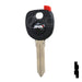 Uncut Plastic Head Transponder Key Shell | Chevrolet | TP00GM-30-P Automotive Key JMA USA