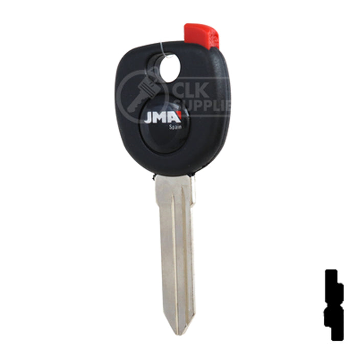 Uncut Plastic Head Transponder Key Shell | Chevrolet | TP00GM-30-P Automotive Key JMA USA