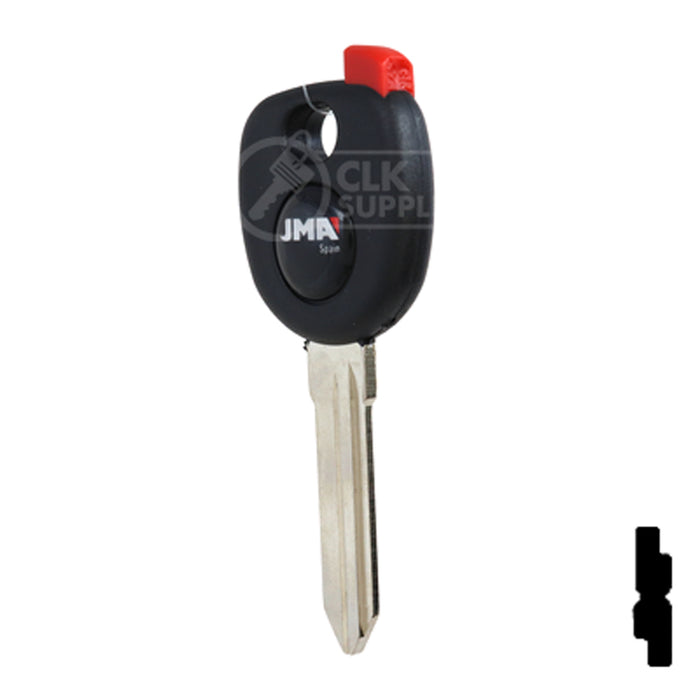 Uncut Plastic Head Transponder Key Shell | Chevrolet | TP00GM-30-P Automotive Key JMA USA