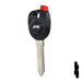 Uncut Plastic Head Transponder Key Shell | Chevrolet | TP00GM-30-P Automotive Key JMA USA