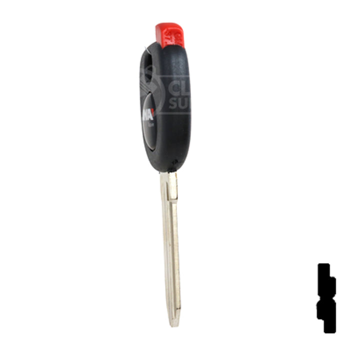 Uncut Plastic Head Transponder Key Shell | Chevrolet | TP00GM-30-P Automotive Key JMA USA
