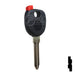 Uncut Plastic Head Transponder Key Shell | Chevrolet | TP00GM-30-P Automotive Key JMA USA