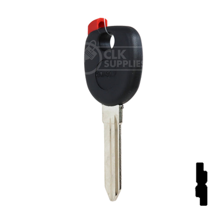Uncut Plastic Head Transponder Key Shell | Chevrolet | TP00GM-30-P Automotive Key JMA USA