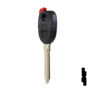 Uncut Plastic Head Transponder Key Shell | Chevrolet | TP00GM-30-P Automotive Key JMA USA