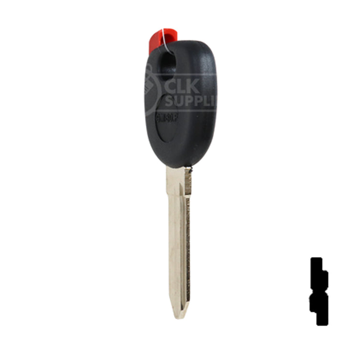 Uncut Plastic Head Transponder Key Shell | Chevrolet | TP00GM-30-P Automotive Key JMA USA