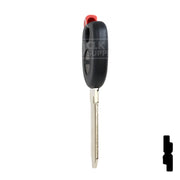Uncut Plastic Head Transponder Key Shell | Chevrolet | TP00GM-30-P Automotive Key JMA USA