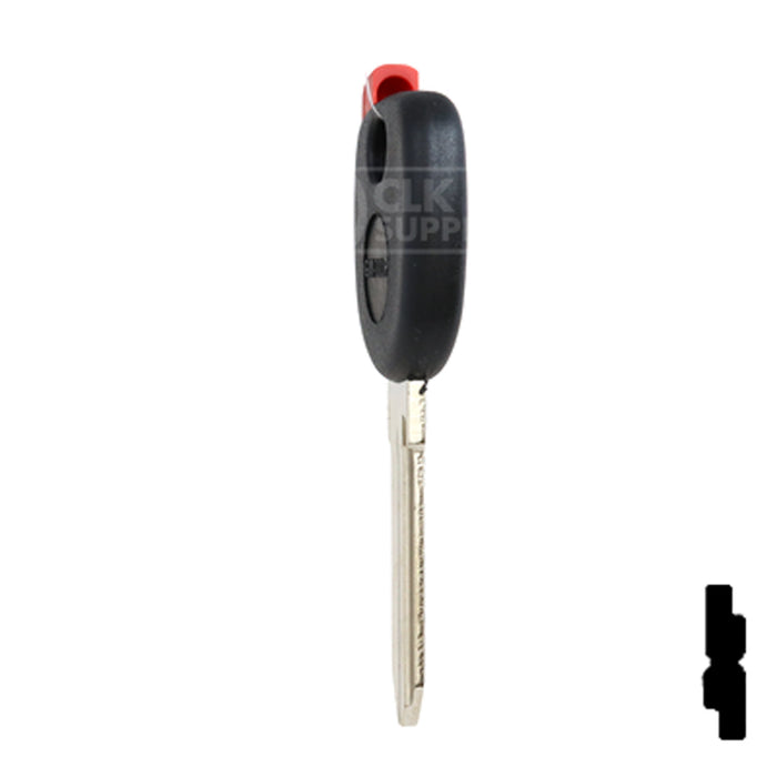 Uncut Plastic Head Transponder Key Shell | Chevrolet | TP00GM-30-P Automotive Key JMA USA