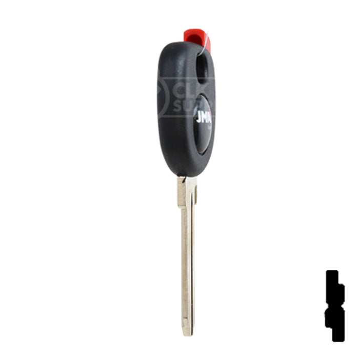 Uncut Plastic Head Transponder Key Shell | Chevrolet | TP00GM-30-P Automotive Key JMA USA