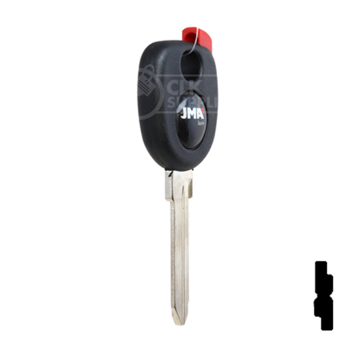 Uncut Plastic Head Transponder Key Shell | Chevrolet | TP00GM-30-P Automotive Key JMA USA