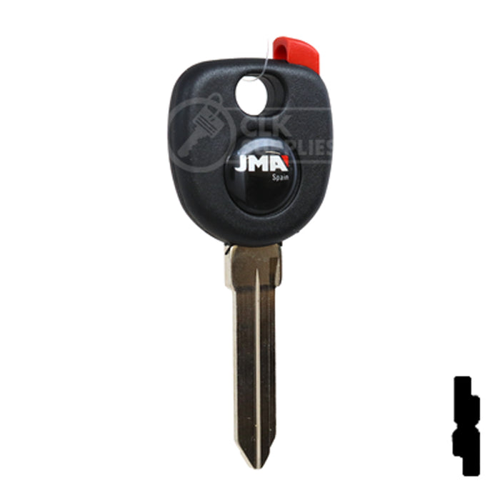 Uncut Plastic Head Transponder Key Shell | Chevrolet | TP00GM-30-P Automotive Key JMA USA
