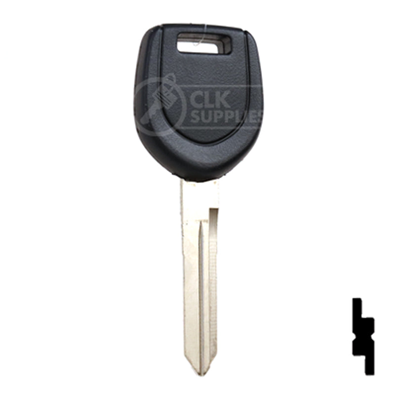 Uncut RW Transponder Key | Mitsubishi | MIT6PT, MIT13PT Automotive Key Strattec