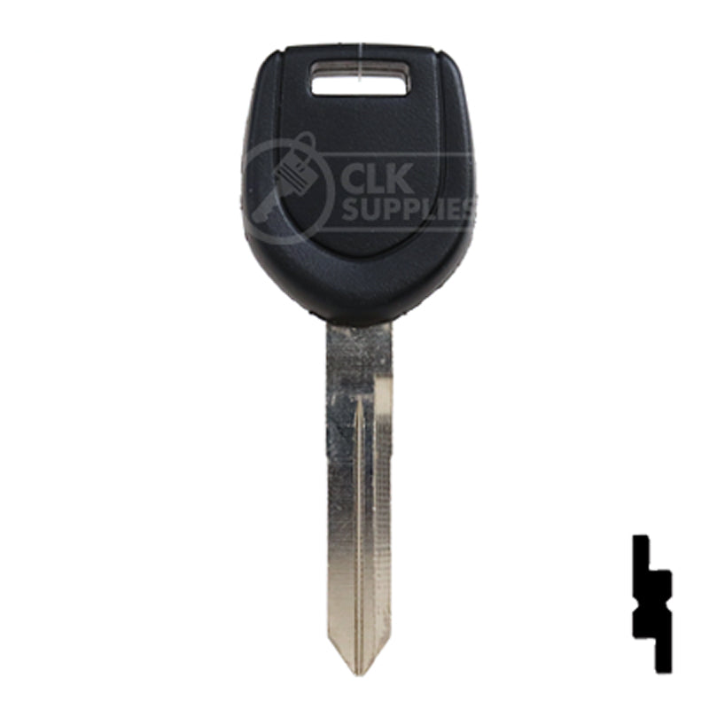 Uncut RW Transponder Key | Mitsubishi | MIT6PT, MIT13PT Automotive Key Strattec