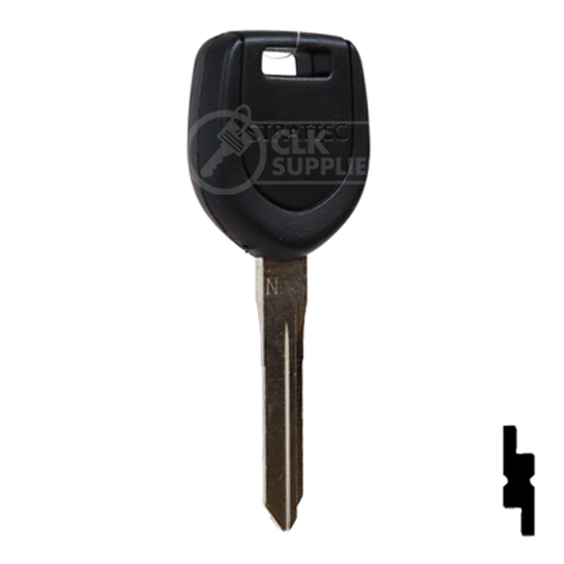 Uncut RW Transponder Key | Mitsubishi | MIT6PT, MIT13PT Automotive Key Strattec