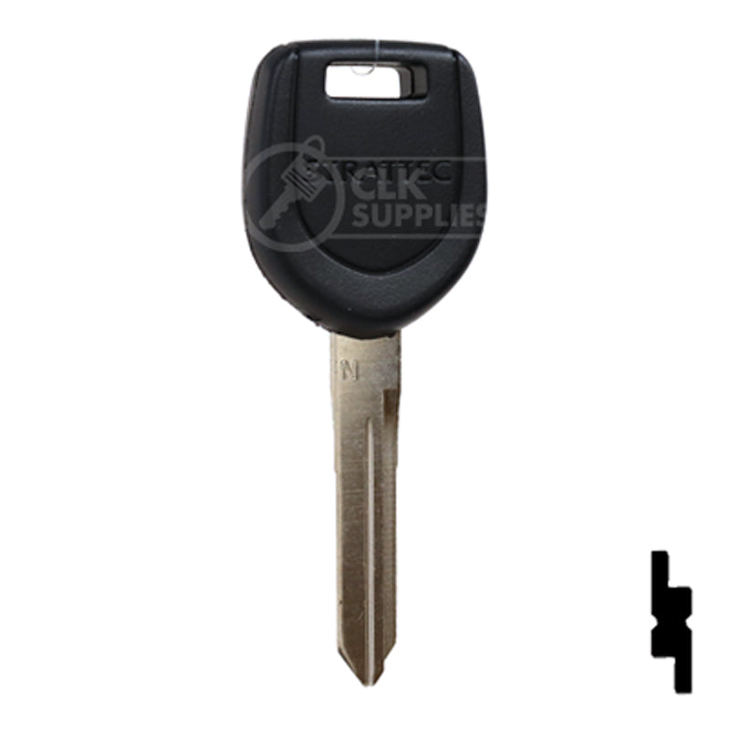 Uncut RW Transponder Key | Mitsubishi | MIT6PT, MIT13PT Automotive Key Strattec
