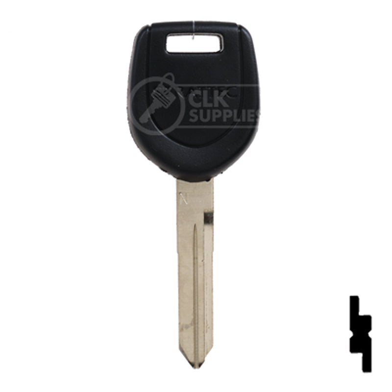 Uncut RW Transponder Key | Mitsubishi | MIT6PT, MIT13PT Automotive Key Strattec