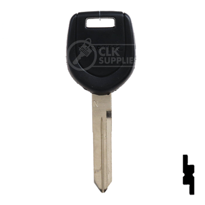 Uncut RW Transponder Key | Mitsubishi | MIT6PT, MIT13PT Automotive Key Strattec