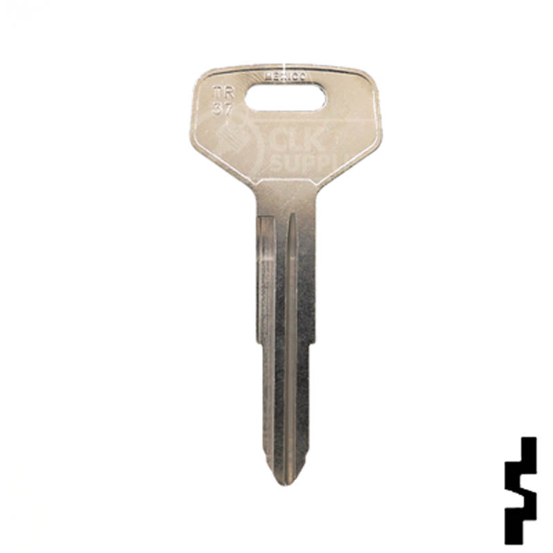 Uncut Toyota Key Blank | X159, TR37 Automotive Key JMA USA